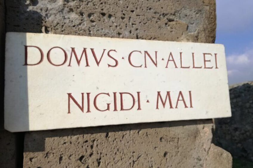 Pompeii inscriptions