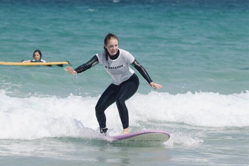 Surf Lesson for beginners and intermediate (1 instructor with max 4 people)