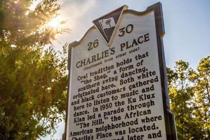 Photo by Freda Funnye
Charlie's Place Historic Marker