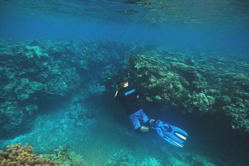 Deep water snorkelling