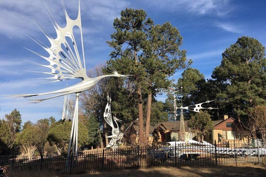 See Starr Kempf's fascinating outdoor kinetic art!