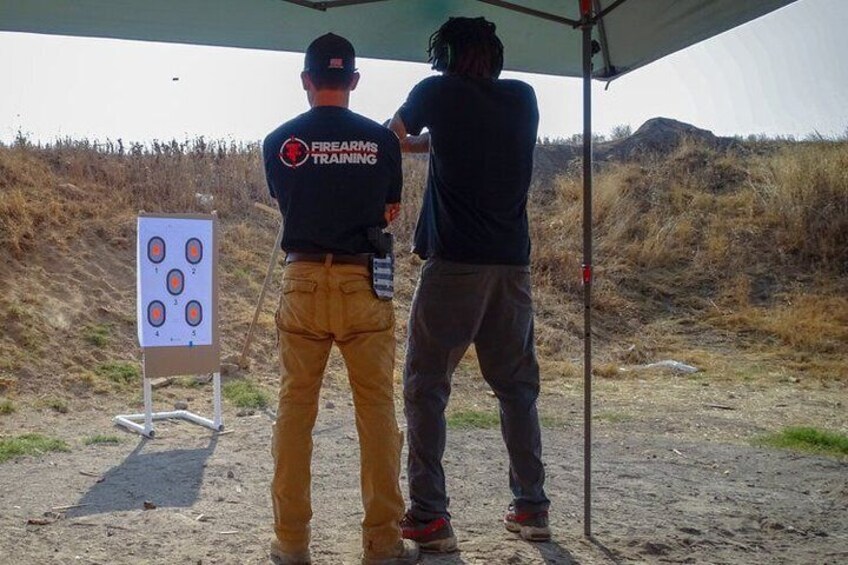 Private 2 Hour Hand Gun Class in North Highlands