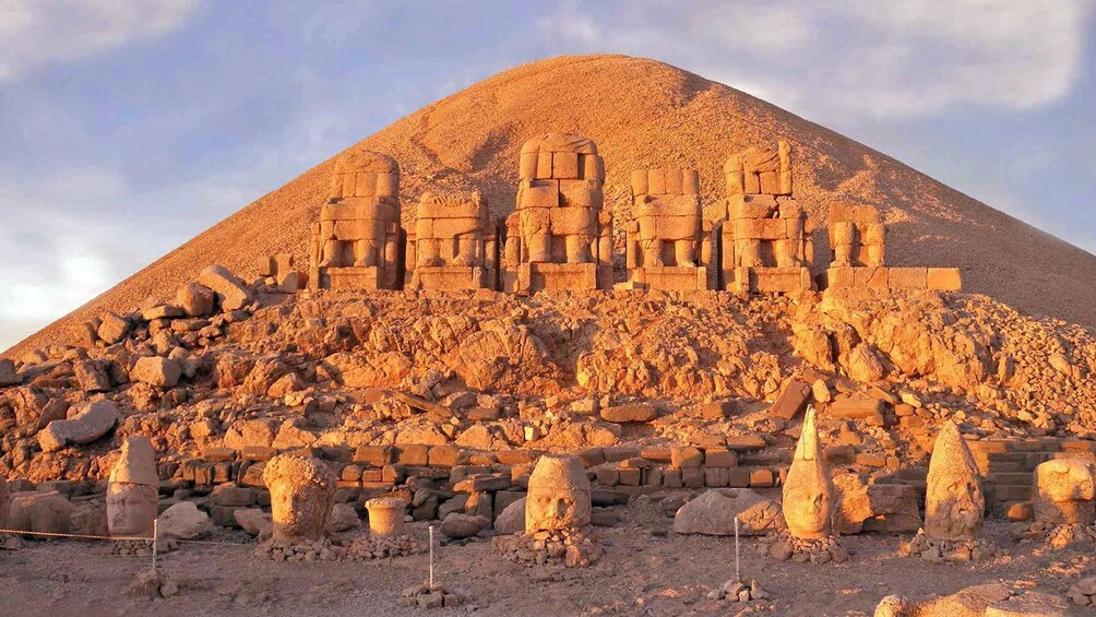 preserved sculptures at Mount Nemrut in Istanbul