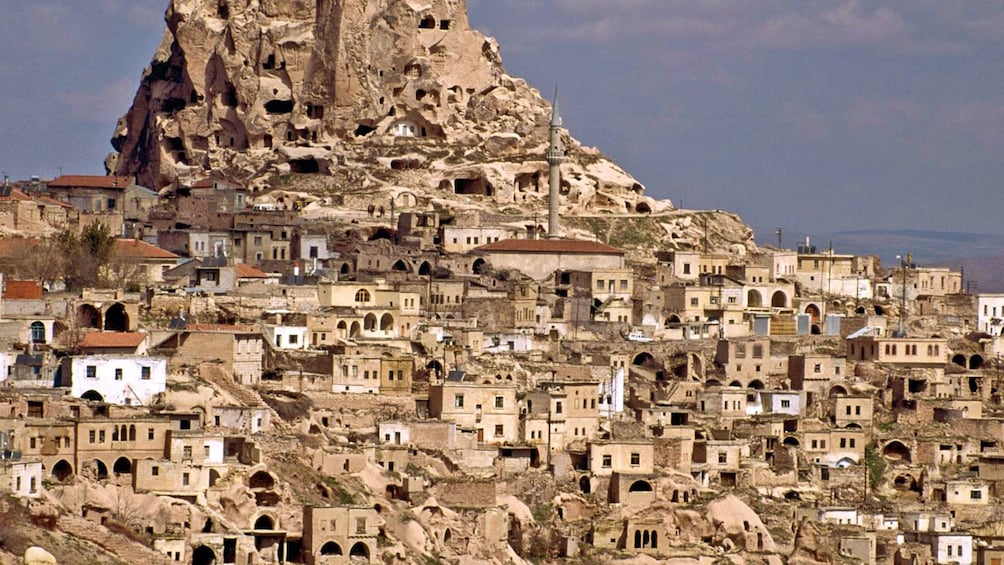 town built around the mountain tunnels in Istanbul 