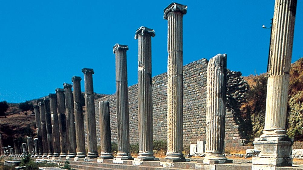 Pillars and ruins of Pergamum