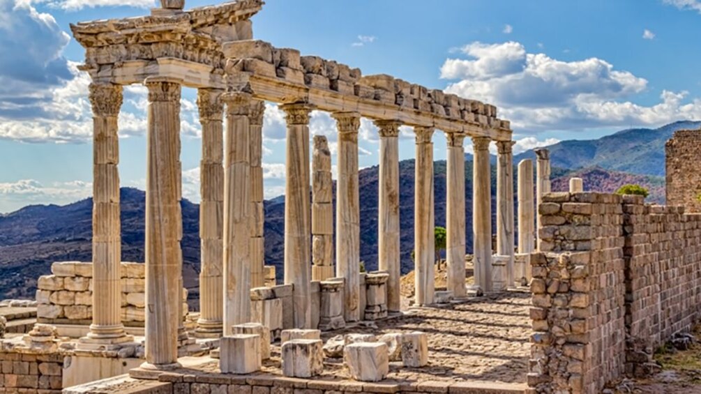 Pillars and ruins of Pergamum