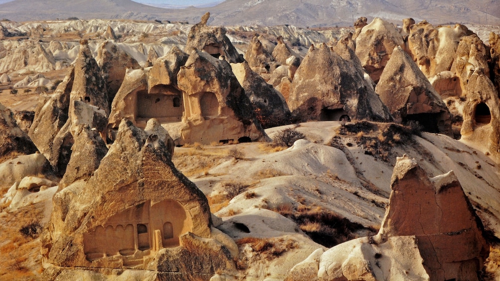 Dwellings at Cappadocia in turkey