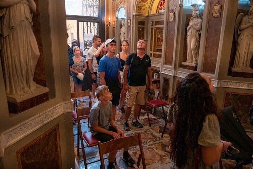 Inside the Church of Sant'Ignazio