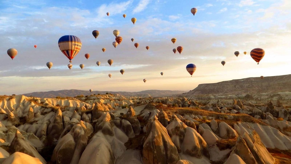 Hot air balloons over Cappadocia
