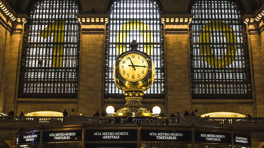 Close up of Grand Central Station clock.