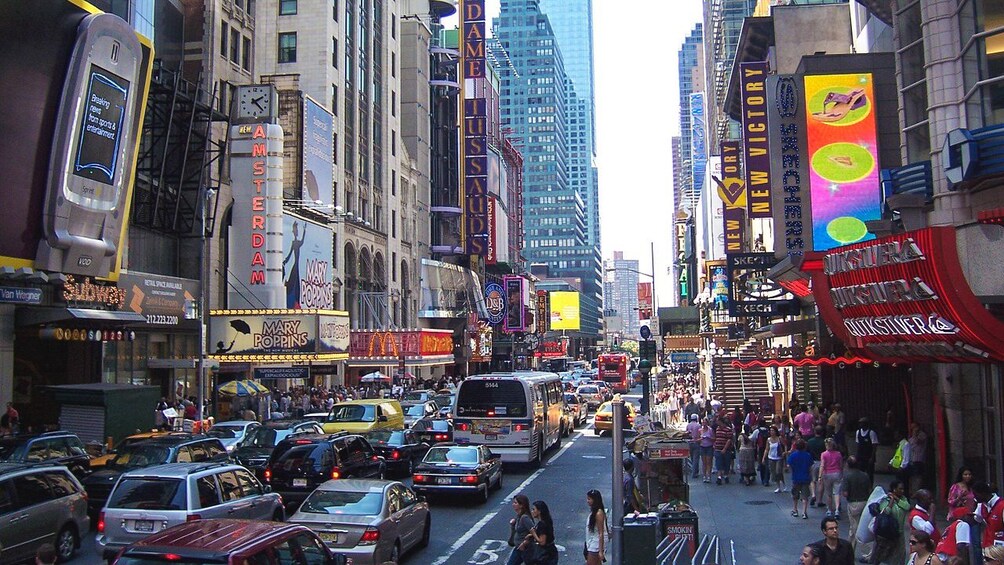 Street view of Times Square.