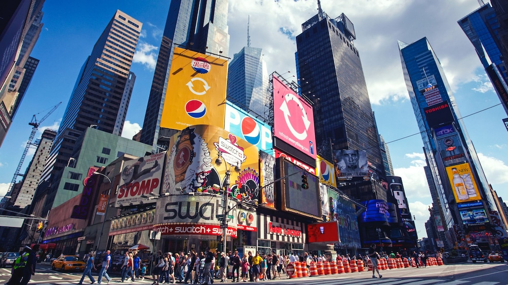 Street view of Times Square.