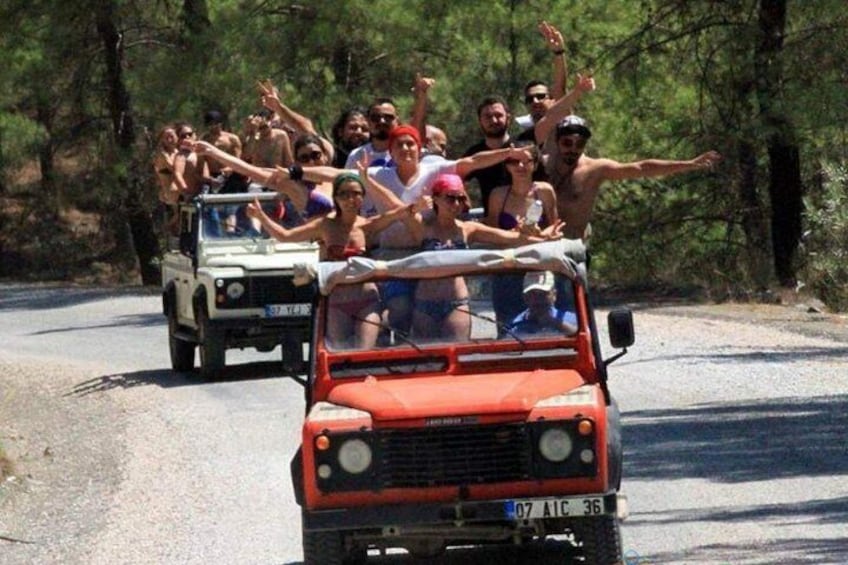 From Belek Jeep Safari