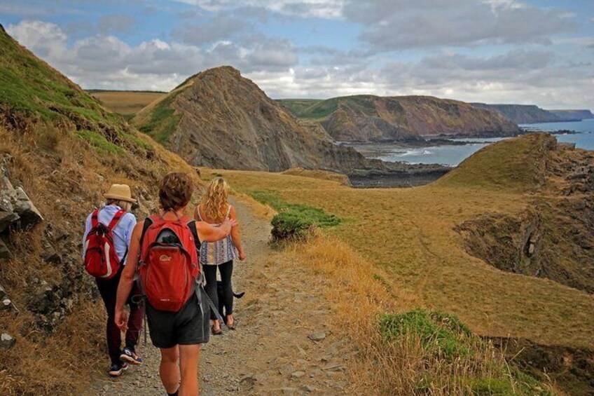 Guided walk on the remote and wild North Cornish coast