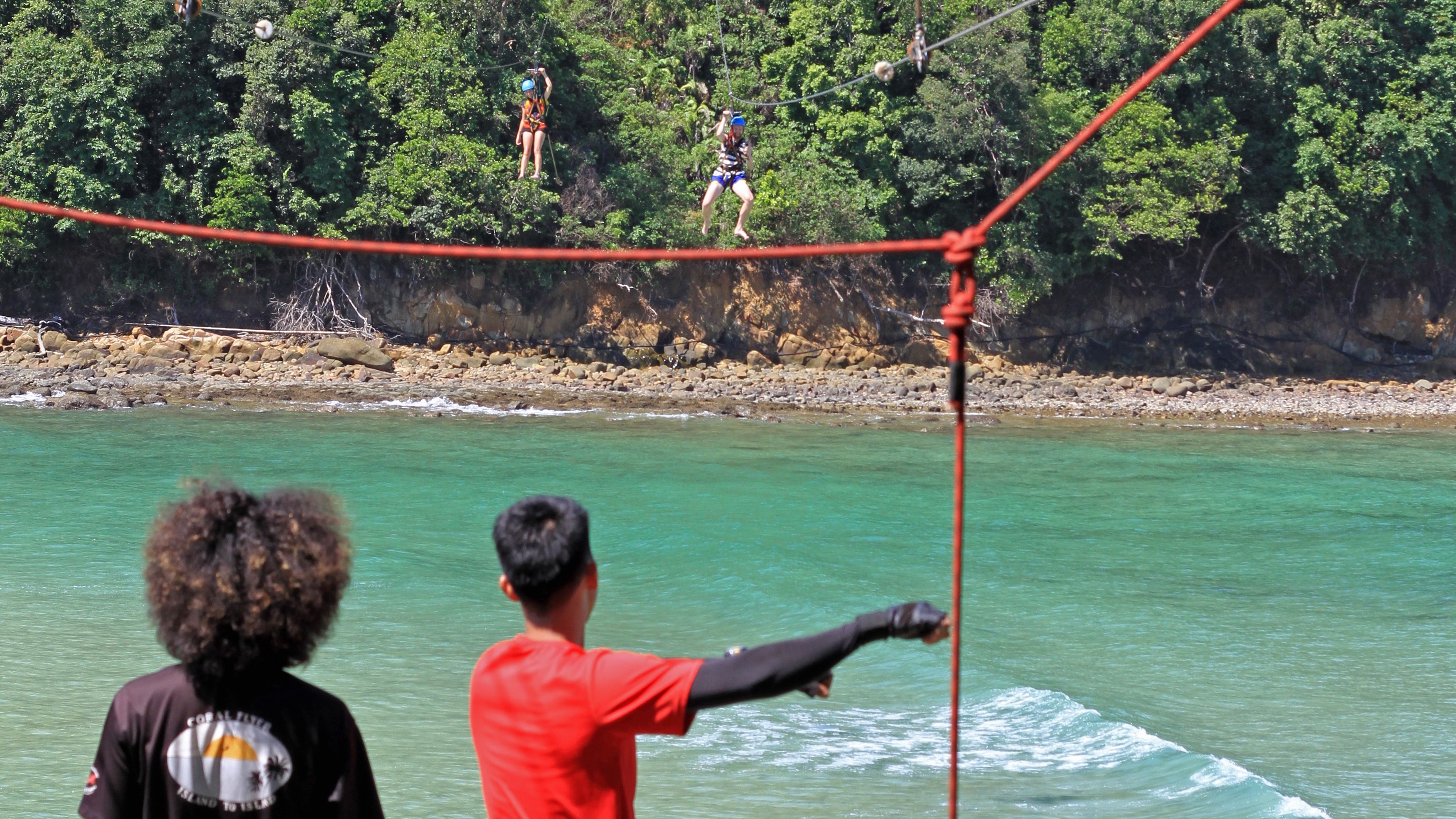 Coral Flyer Flying Fox Ride At Sapi Island