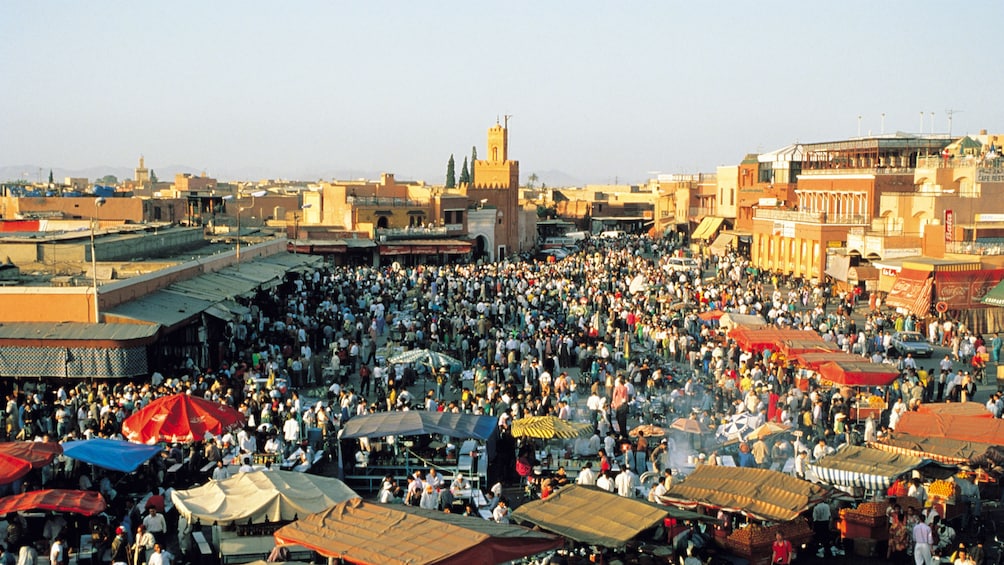 Open air market in Marrakesh, Morocco