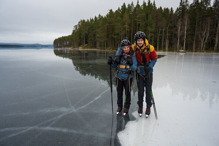 Full-Day Ice Skating On Natural Ice Experience in Stockholm