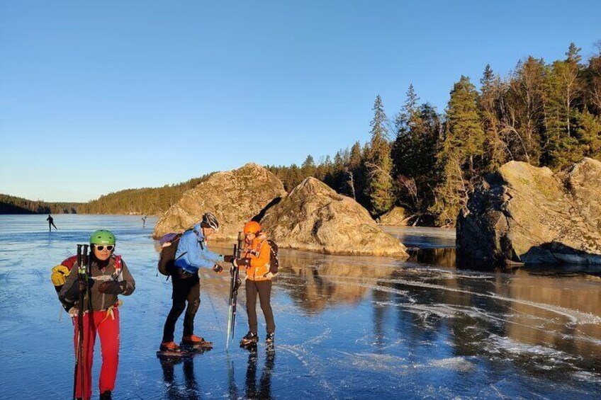 Full-Day Ice Skating On Natural Ice Experience in Stockholm