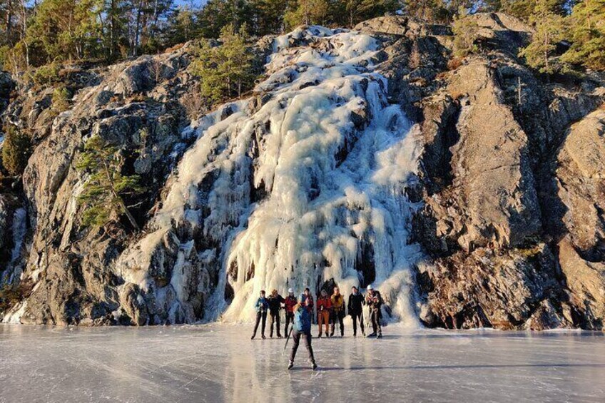 Full-Day Ice Skating On Natural Ice Experience in Stockholm