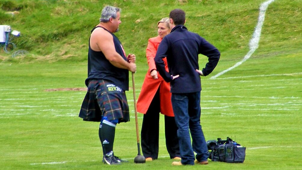 playing traditional sports in Scotland