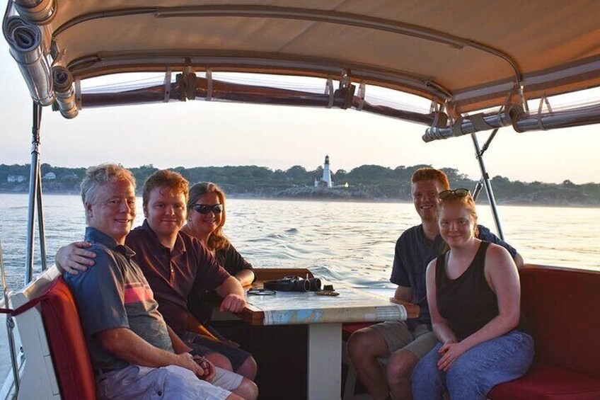 Aboard M/V MONHEGAN, perfect for couples, families, and small groups