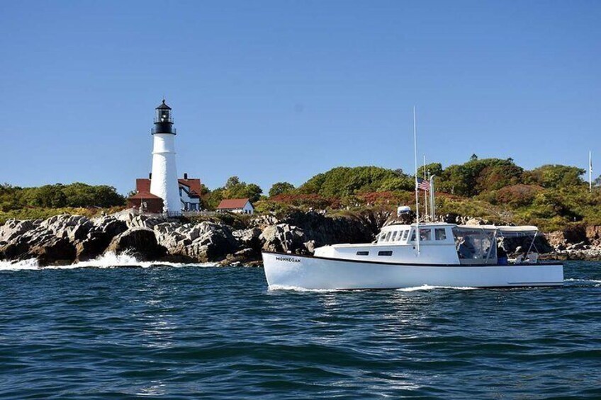 M/V MONHEGAN at Portland Head Light