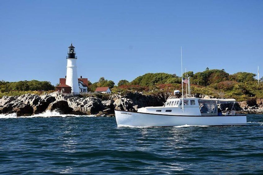 M/V MONHEGAN at Portland Head Light