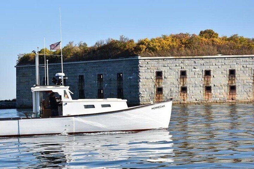 Fort Gorges on a calm fall morning