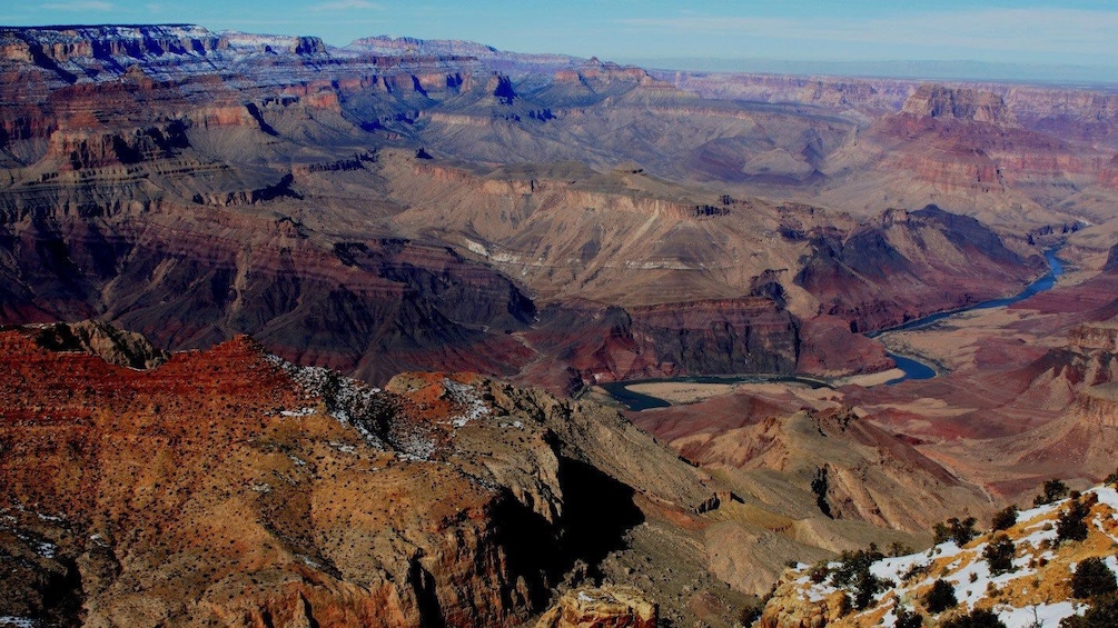 Looking out over the Grand Canyon