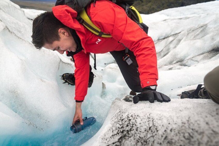 Full-Day Private Glacier and Ice Cave Hike with Photo Package