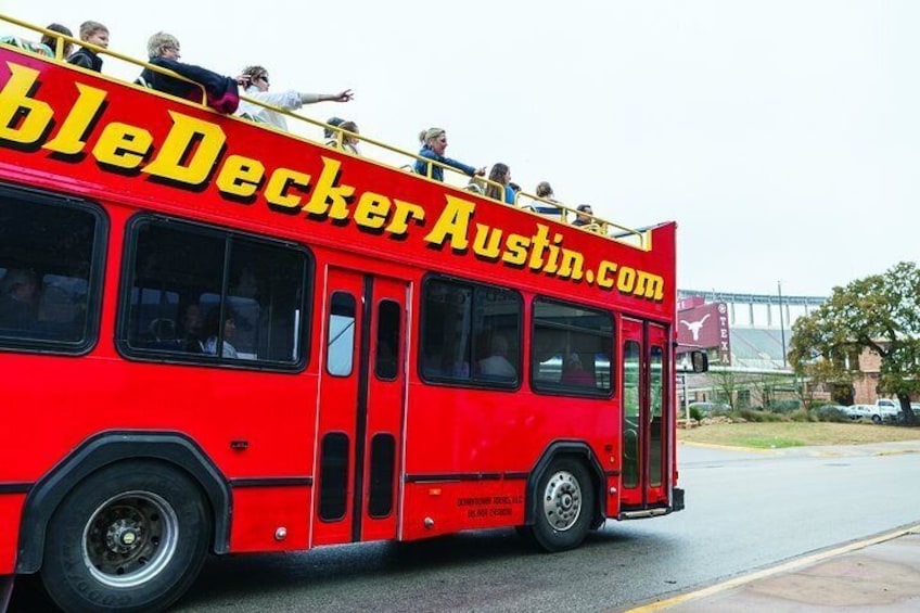 Double Decker Austin Single Loop Sightseeing Tour