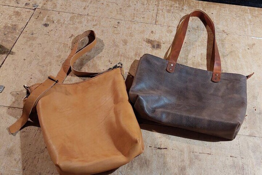 Genuine Leather Tote Bag Workshop in Leiden