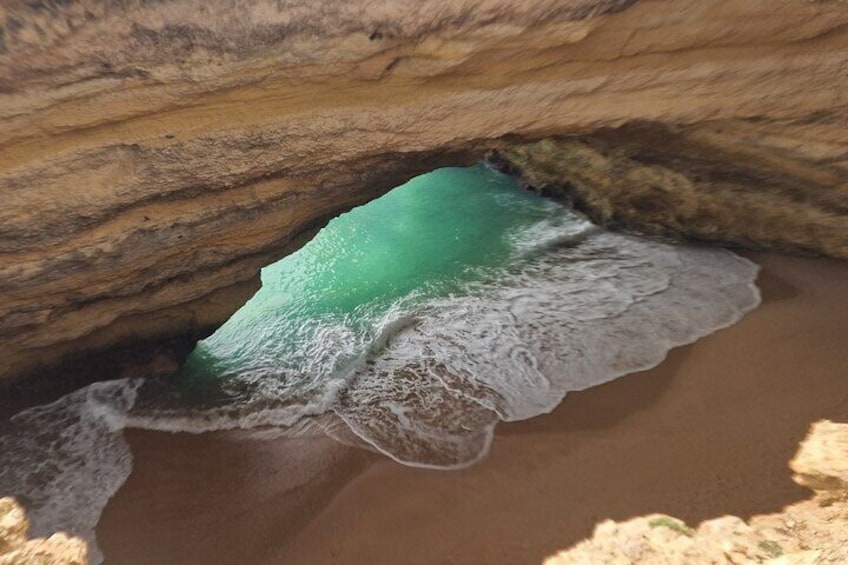 Benagil cave from the top