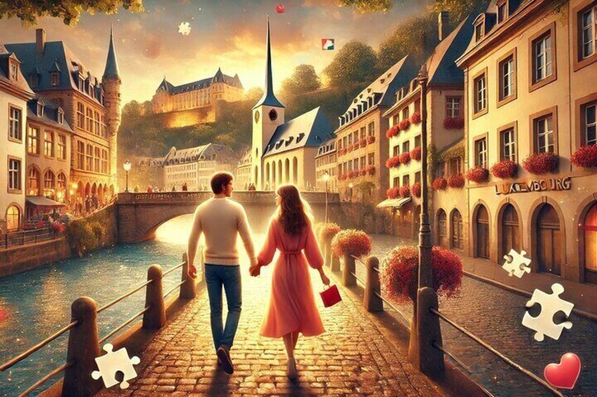 Romantic Luxembourg Self-Guided Tour and Exploration Game