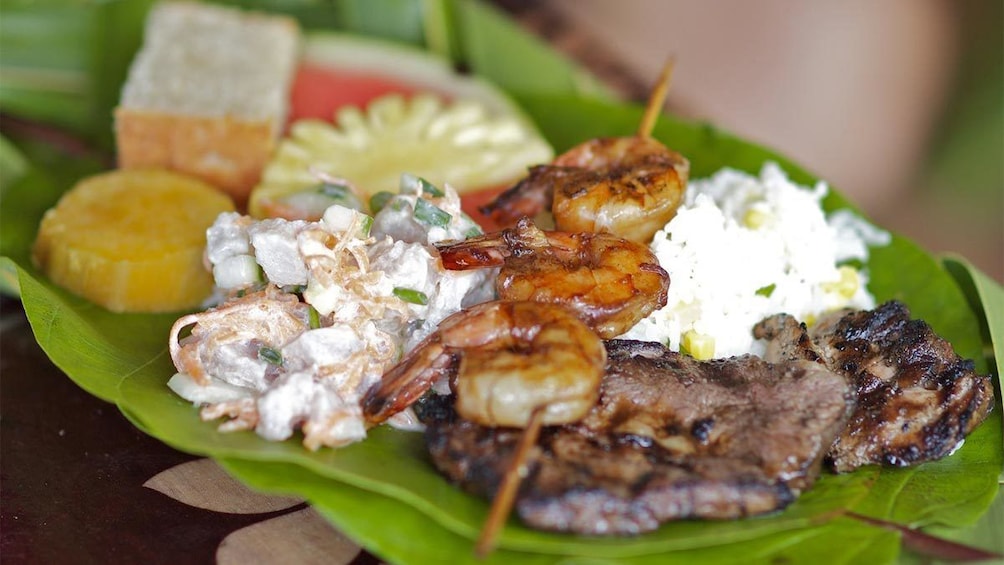 Plate for food in Bora Bora 