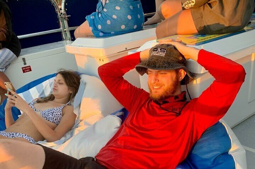 Afternoon Snorkel, Pizza & Sunset Tour departing from St. Thomas & St. John