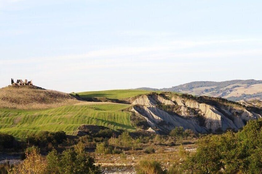 The badlands of the Val d'Orcia