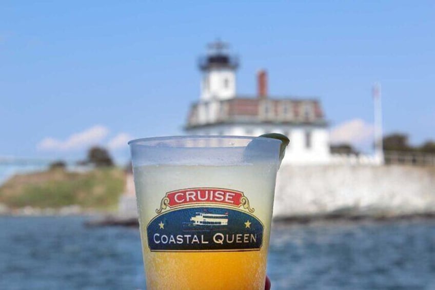 Enjoy a complimentary mimosa while on Coastal Queen's Lighthouse and Mimosa Tour.