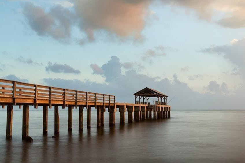 Grab some shave ice and chill at Waimea pier!