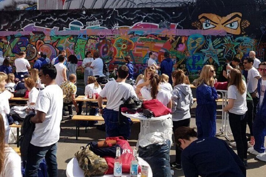 Open graffiti workshop in the Mauerpark in Berlin