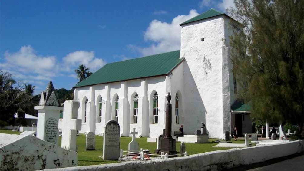 Cemetery in the Cook Islands