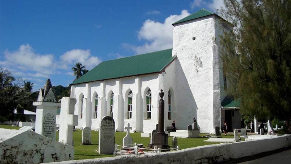 Cemetery in the Cook Islands 