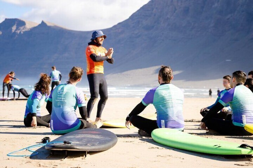 Full Day Surf Lesson for Beginners in Famara, Spain