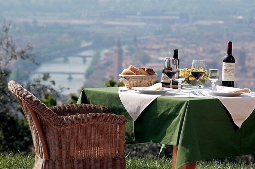 Wine Tasting with Panoramic View of Verona