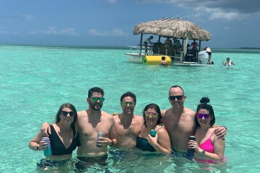 4-Hour Private Sand Bar Cruise on a Tiki Bar Boat in Key West