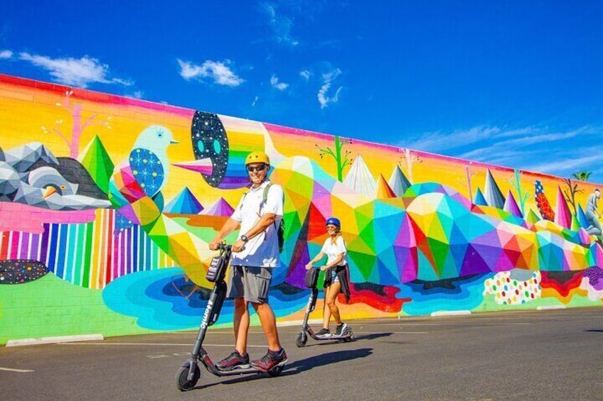 Downtown Las Vegas Street Art Instagram Tour on E-Scooter