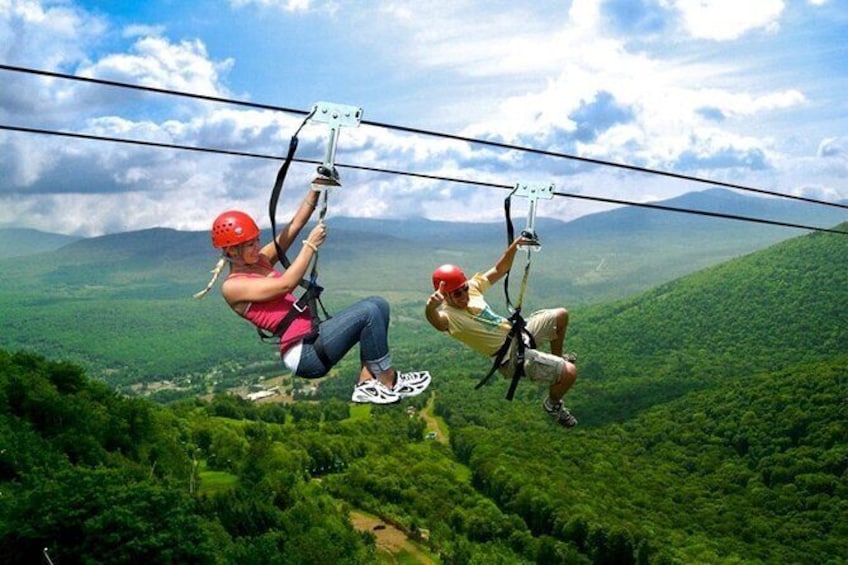 Show item 1 of 13. 2-Day Zip Lining and Waterfall Hike Trip in Catskills Mountain, NY