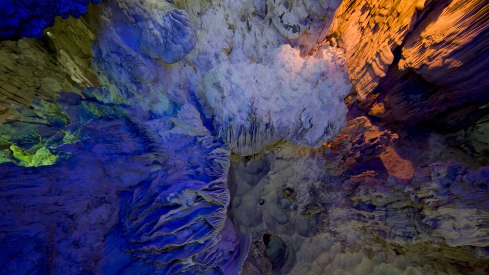 Ha Long Bay caves in Vietnam 