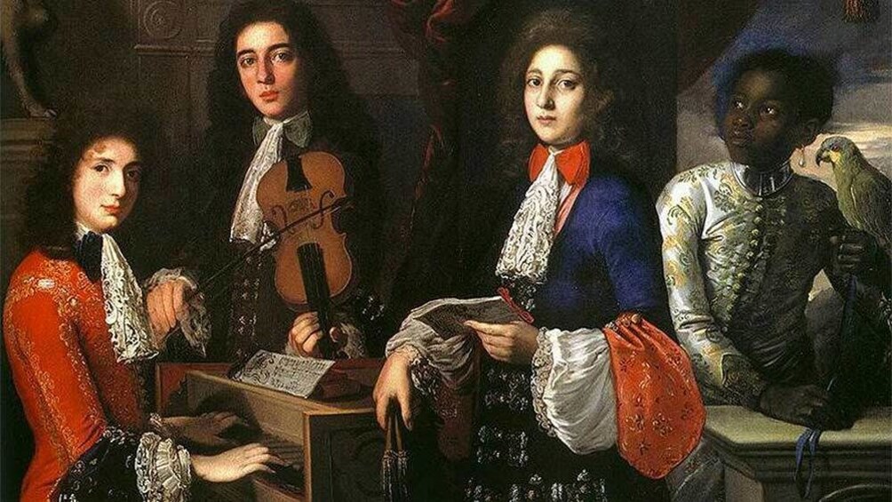 Painting at the Accademia Gallery in Florence