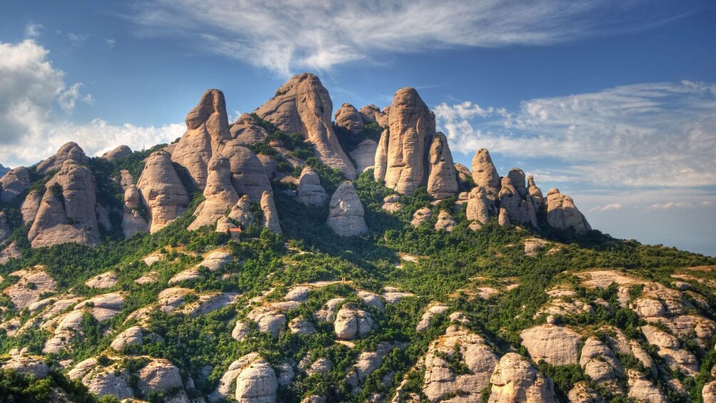 Rock formations in Montserrat